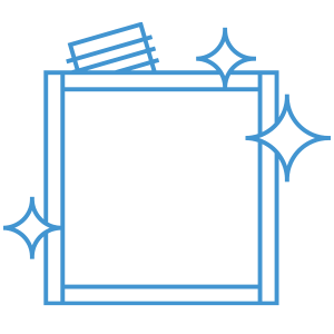 Icon stating "100 percent new parts designed and optimized by us"