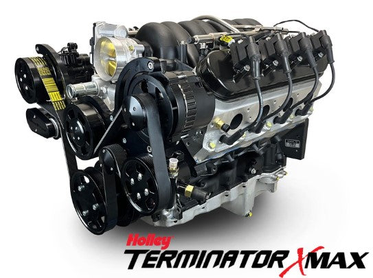 376 CI Engine ID Emblems - Black With Chrome Edges Self-Adhesive Pair