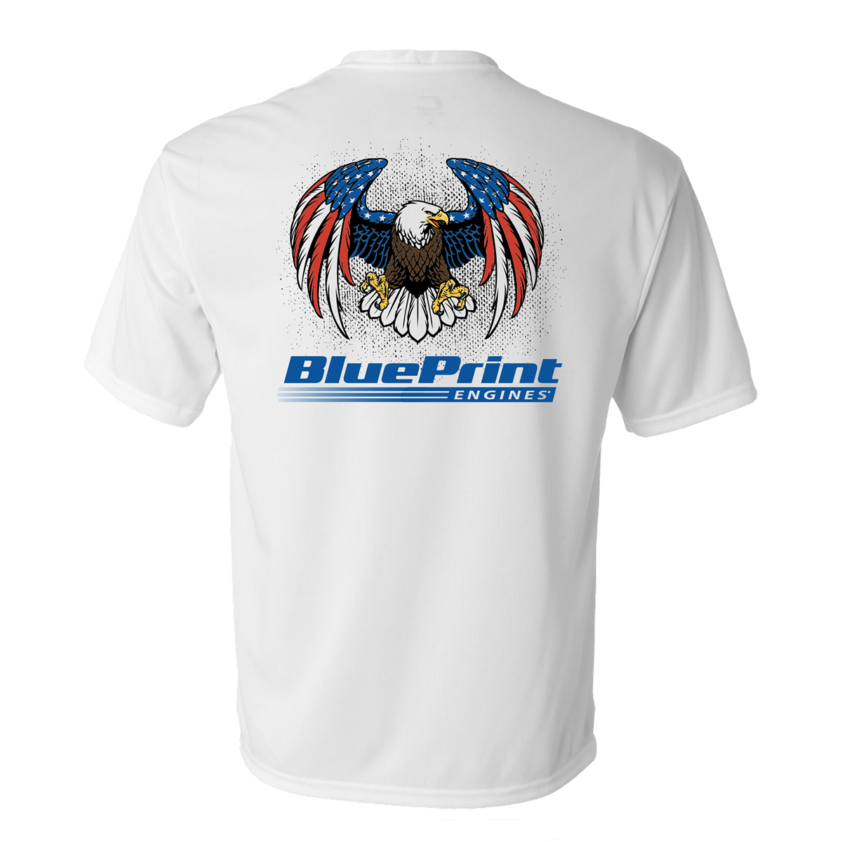 White BluePrint Eagle T-shirt – BluePrint Engines