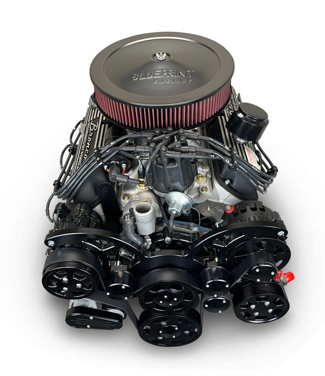 Ford Small Block Compatible 302 C.I. Bronco Edition - 4R70W Automatic Transmission - Black Pulley Kit - Fuel Injected