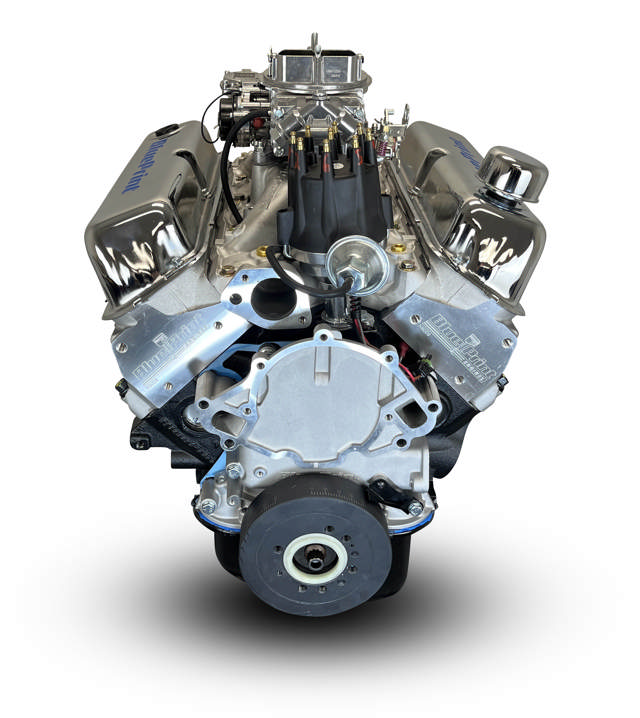 BluePrint Engines Ford Small Block Compatible 347 C.I. Base Dressed - Rear Sump Oil Pan - Carbureted