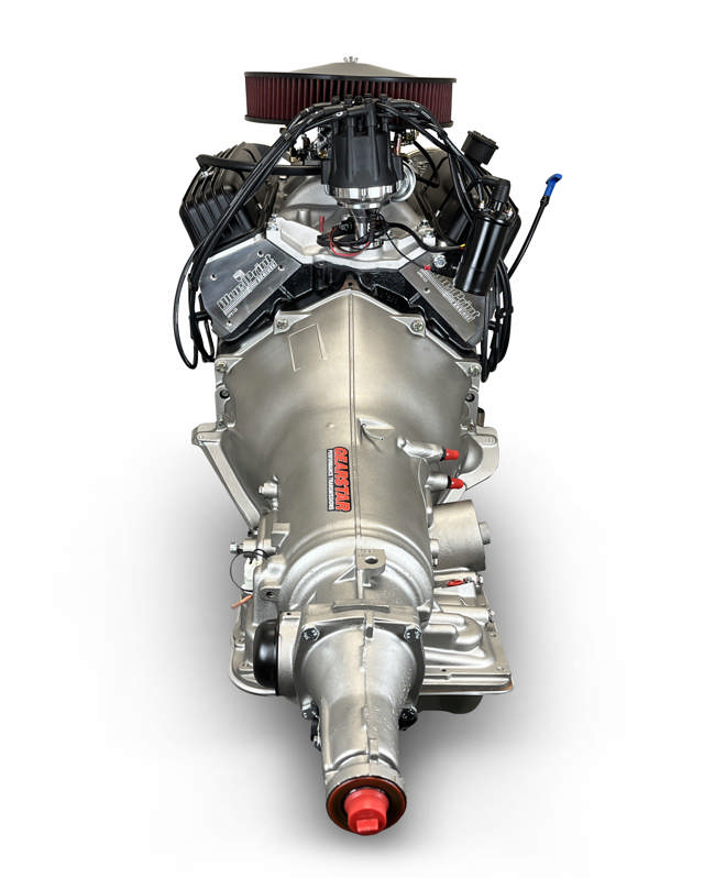 GM Small Block Compatible 400 c.i. Engine and 700R4 Automatic Transmission - 500 Horsepower - Standard Edition Builder Series - Polished Pulley Kit - Carbureted
