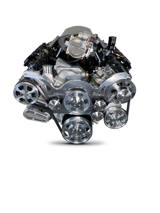 Chrysler Hemi Compatible 426 C.I. Standard Edition - 4L65/70E Automatic Transmission - Polished Pulley Kit - Fuel Injected