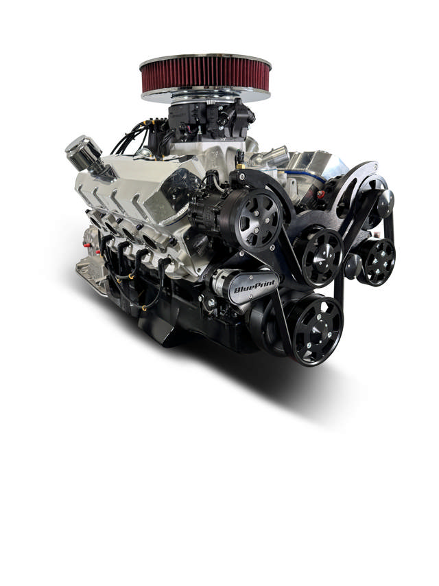 GM Big Block Compatible 598 c.i. Engine and 4L80E Automatic Transmission - 741 Horsepower - Standard Edition Builder Series - Black Pulley Kit - Fuel Injected