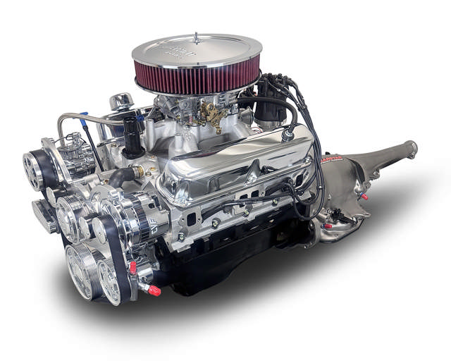 Chrysler Small Block Compatible 408 C.I. Standard Edition - 727 Automatic Transmission - Polished Pulley Kit - Carbureted