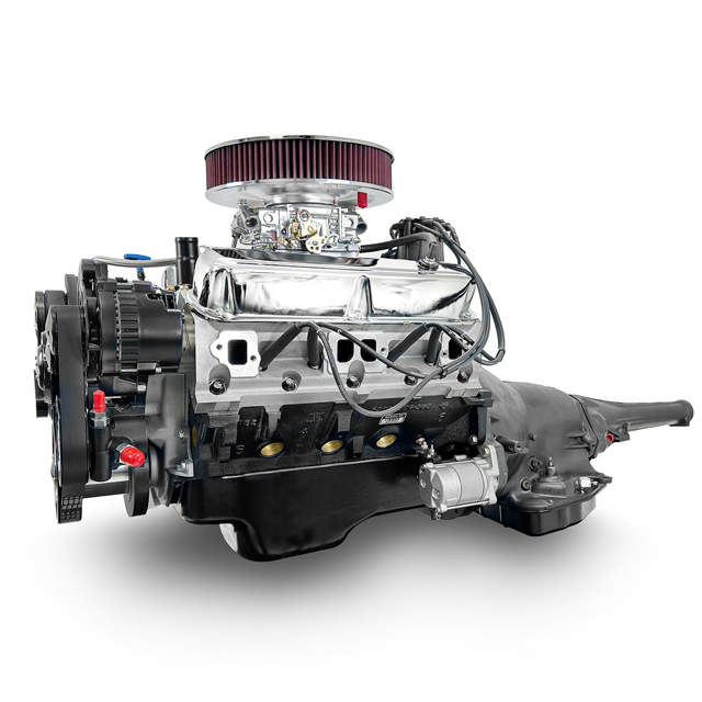 Chrysler Small Block Compatible 408 C.I. Standard Edition - 727 Automatic Transmission - Black Pulley Kit - Carbureted