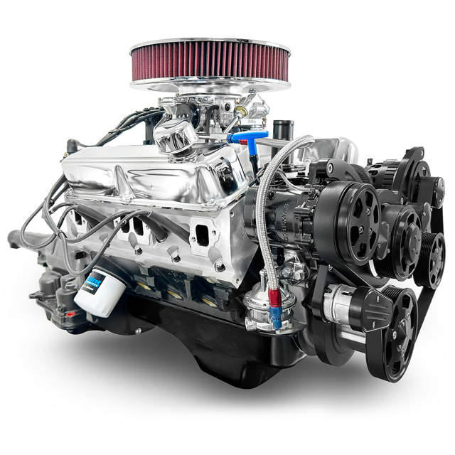 Chrysler Small Block Compatible 408 C.I. Standard Edition - 727 Automatic Transmission - Black Pulley Kit - Carbureted