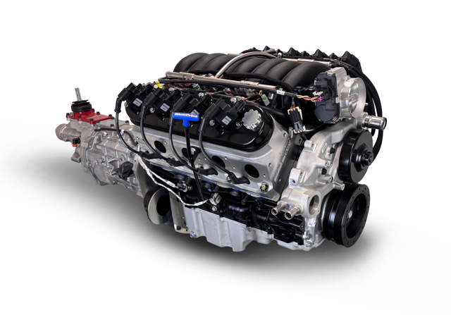 BluePrint Engines GM LS Compatible 376 c.i. Engine and T56 Manual Transmission - 530 Horsepower - Standard Edition Builder Series - Holley Terminator X EFI System