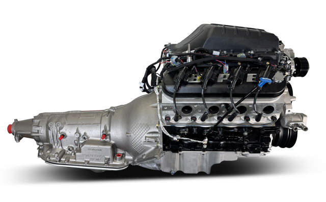 GM LS Compatible 376 c.i. Engine and 4L80E Automatic Transmission - Standard Edition Builder Series - Holley Terminator X EFI
