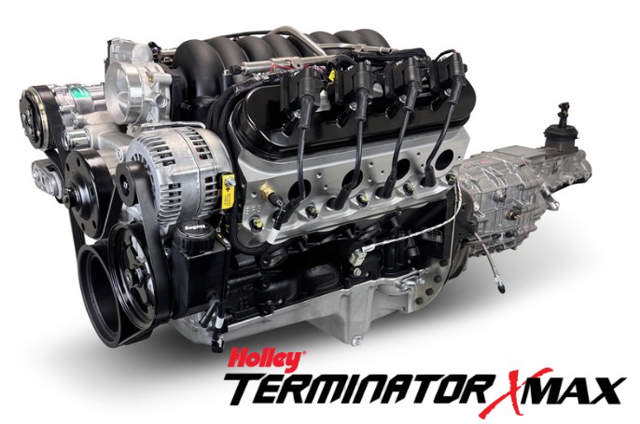 BluePrint Engines GM LS Compatible 427 c.i. Engine and TKX Manual Transmission - Standard Edition Builder Series - Natural Pulley Kit - Holley Terminator X EFI System
