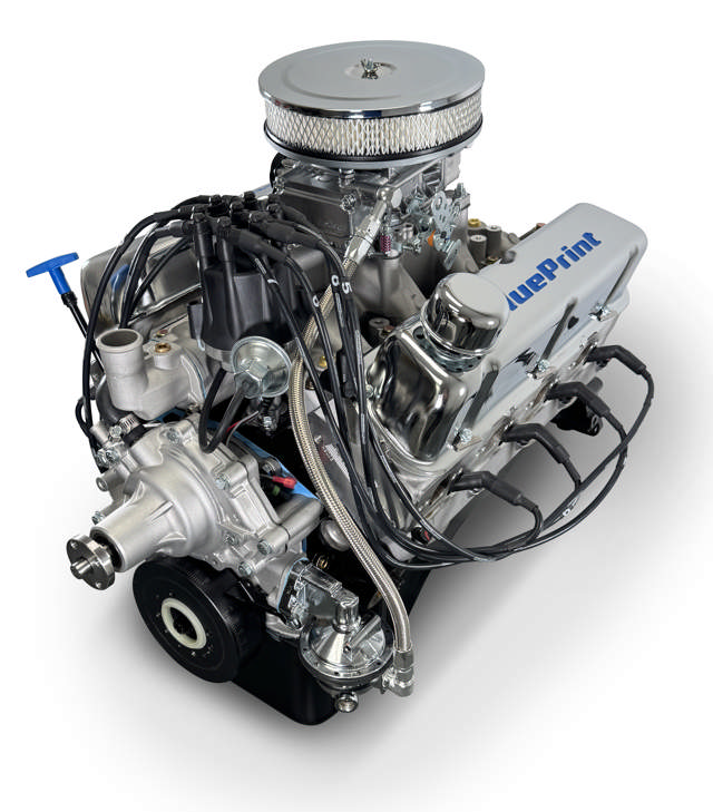 Ford Small Block Compatible 302 C.I. Deluxe Dressed - Front Sump Oil Pan - Cruiser - Carbureted