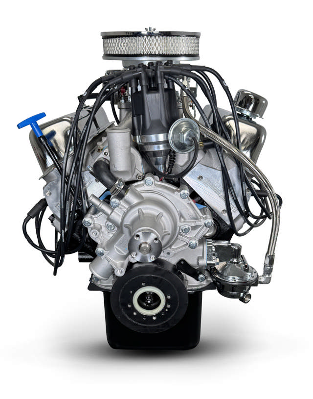 Ford Small Block Compatible 302 C.I. Deluxe Dressed - Front Sump Oil Pan - Cruiser - Carbureted
