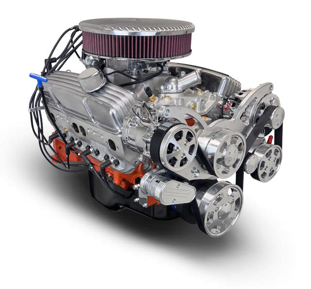 GM Small Block Compatible 327 C.I. Deluxe Dressed - Low Profile - Polished Pulley Kit - Fuel Injected