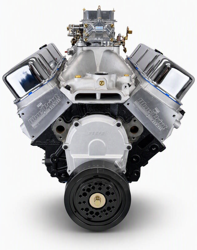 High Torque GM Big Block Compatible 496 c.i. Engine - 451 Horsepower - Base Dressed - Carbureted