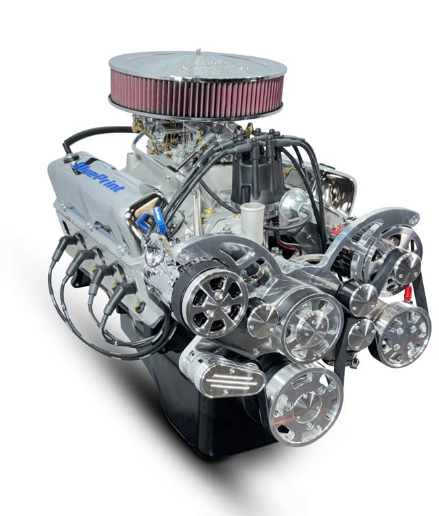 Ford Small Block Compatible 408 C.I. Deluxe Dressed - Carbureted - Polished Pulley Kit