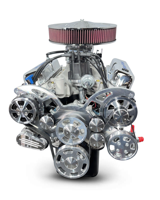 Ford Small Block Compatible 408 C.I. Deluxe Dressed - Fuel Injected - Polished Pulley Kit