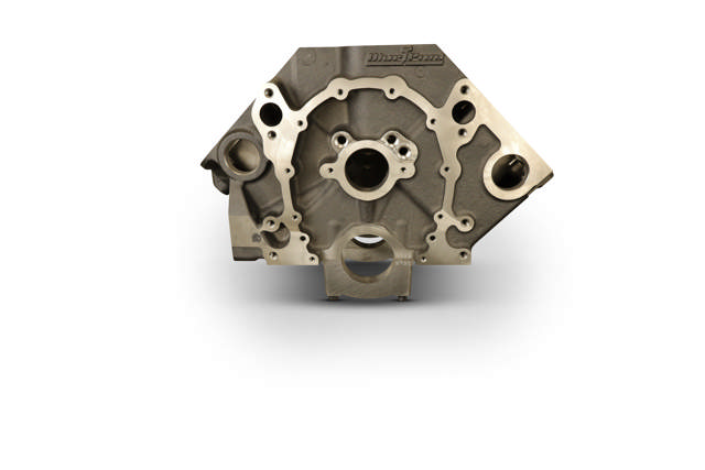 BluePrint Engines GM Small Block Compatible Bare Block – 9.025 Deck x 4.125 Bore, 2-Piece Seal, 400 Main, SIAM, Ductile Cast Main Caps