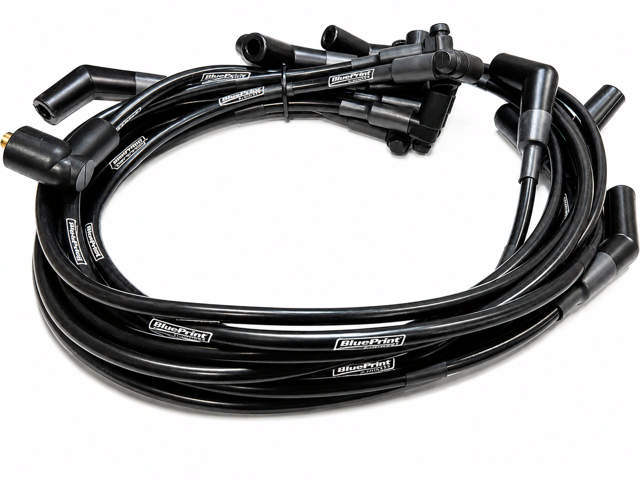 8.65mm Classic BluePrint Blue- Assembled Spark Plug Wire Set - 135° Boots - Ford SB Compatible