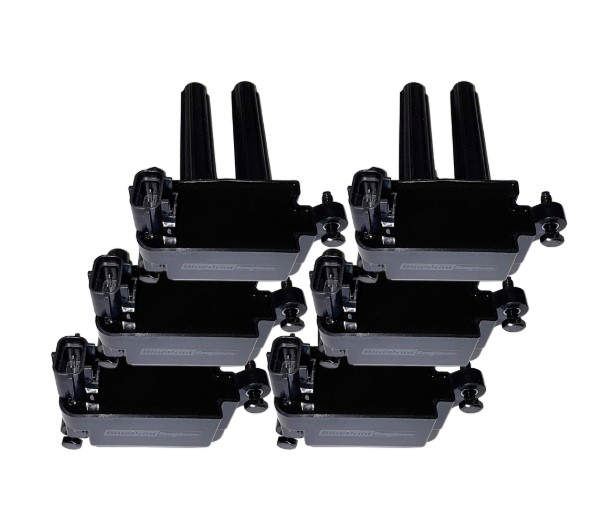 Gen III Hemi Compatible Ignition Coil - 2006+ - Pack of 8 - Ignition Coil Pack, Coil-On-Plug, Epoxy Coil, Black, Chrysler, Dodge, Ram, Hemi