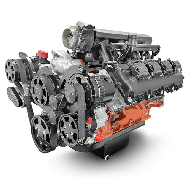 Chrysler Hemi Compatible Pro Series 426 C.I. Deluxe Dressed - Black Pulley Kit - Fuel Injected