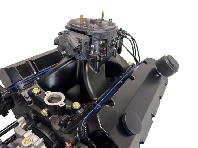 GM Big Block Compatible 632 c.i. Pro Series Engine - 815 Horsepower - Blackout Reaper Edition - Deluxe Dressed - Black Pulley Kit - Carbureted