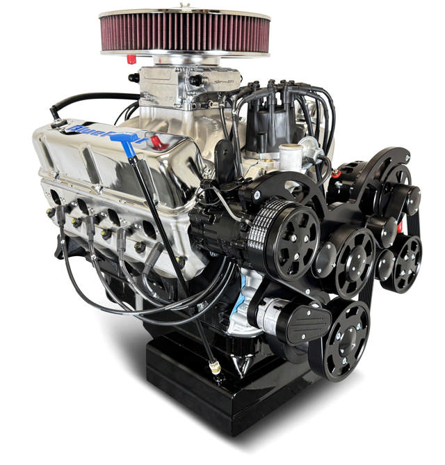Ford Small Block Compatible Pro Series 427 C.I. Deluxe Dressed - Front Sump Oil Pan - Black Pulley Kit - Fuel Injected