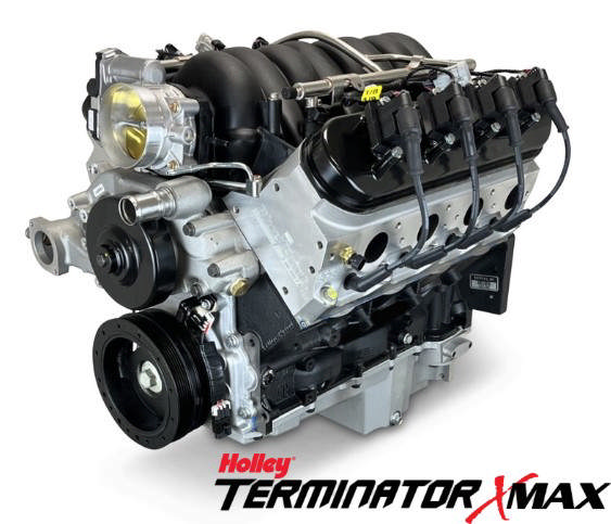 GM LS Compatible 376 c.i. Pro Series Engine - 530 Horsepower - Base Dressed - Holley Terminator X EFI System
