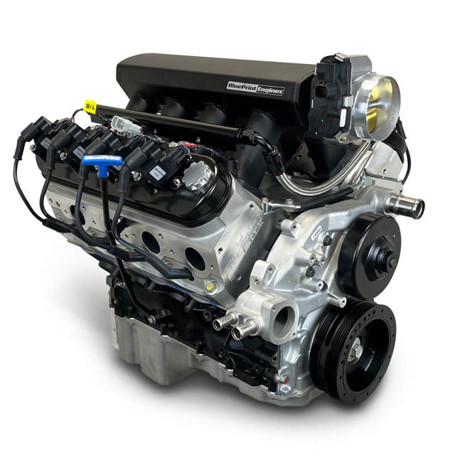 GM LS Compatible 376 c.i. Pro Series Engine - BPE Fabbed Aluminum Intake - Base Dressed - No ECU / Harness