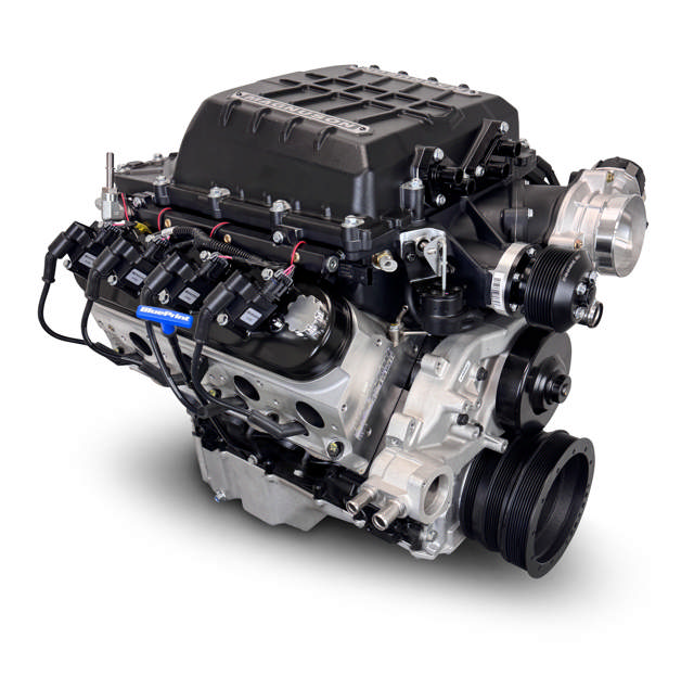 GM LS Compatible 376 c.i. Pro Series Engine - Magnuson TVS2650 - Base Dressed - Holley Terminator X EFI System