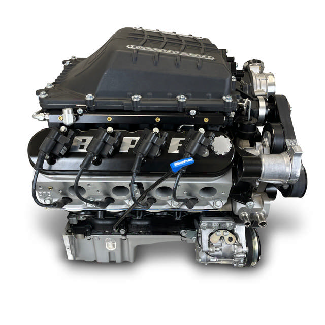 GM LS Compatible 376 c.i. Pro Series Engine - Magnuson TVS2650 - Deluxe Dressed - Black Pulley Kit - Holley Terminator X EFI System