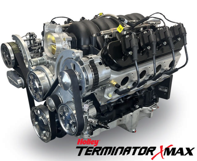 GM LS Compatible 427 c.i. Pro Series Engine - GM Plastic Intake - Deluxe Dressed - Polished Pulley Kit - Holley Terminator X EFI System