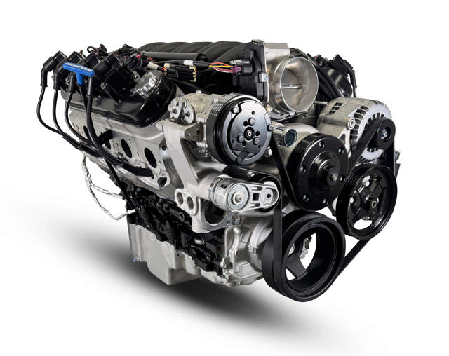 GM LS Compatible 427 c.i. Pro Series Engine - GM Plastic Intake - Deluxe Dressed - Natural Pulley Kit - Holley Terminator X EFI System