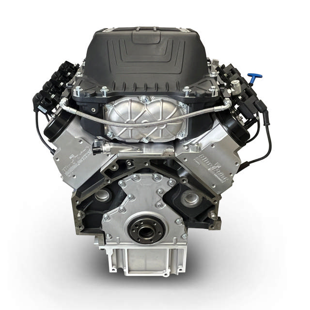 GM LS Compatible 427 c.i. Pro Series Engine - 800 Horsepower - Deluxe Dressed - Black Pulley Kit - Holley Terminator X EFI System