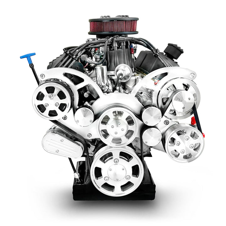 Ford Small Block Compatible 302 c.i. Engine and 4R70W Automatic Transmission - 370 Horsepower - Standard Edition Builder Series with Polished Pulley Kit - Fuel Injected