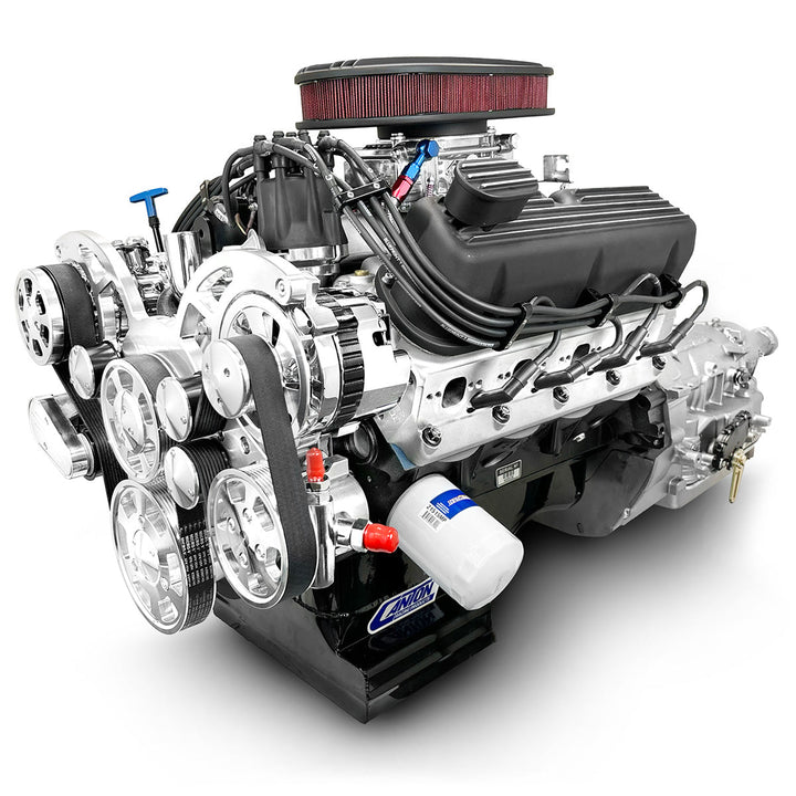 Ford Small Block Compatible 302 c.i. Engine and 4R70W Automatic Transmission - 370 Horsepower - Standard Edition Builder Series with Polished Pulley Kit - Fuel Injected