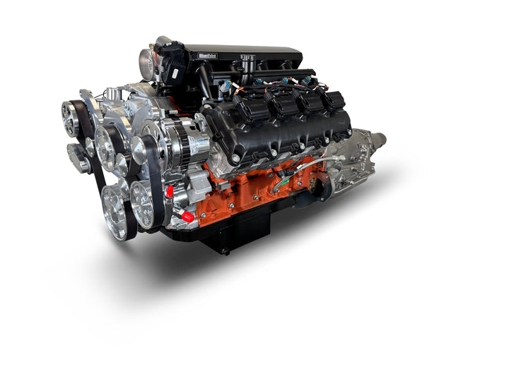 Chrysler Hemi Compatible 426 c.i. Engine and 4L65/70E Automatic Transmission - 610 Horsepower - Standard Edition Builder Series - Polished Pulley Kit - Fuel Injected