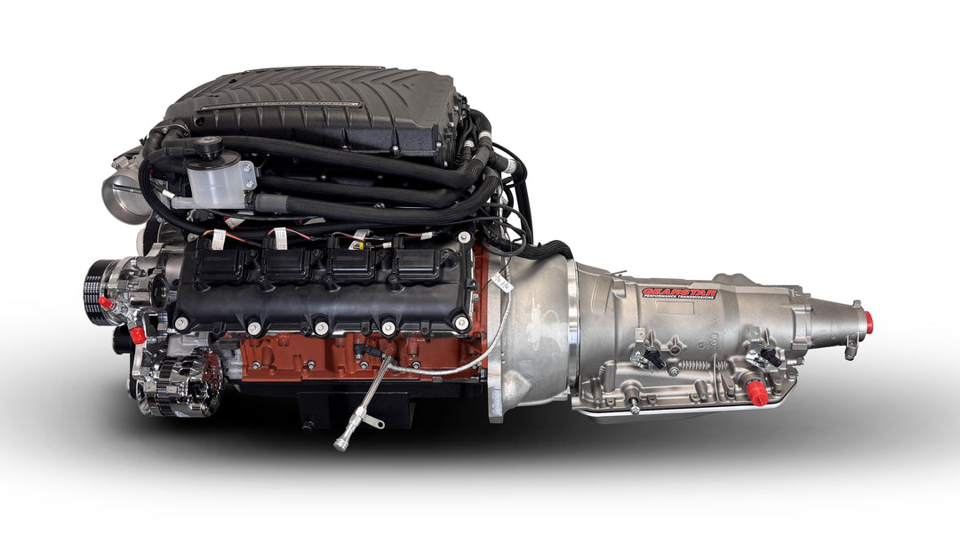 Chrysler Hemi Compatible 426 c.i. Engine and 4L80E Automatic Transmission - 872 Horsepower - Standard Edition Builder Series - Polished Pulley Kit - Supercharged