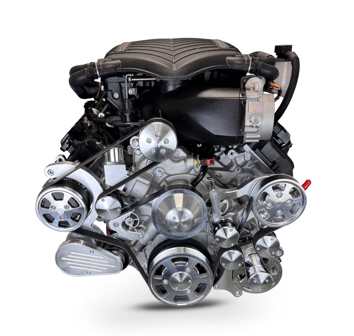 Chrysler Hemi Compatible 426 c.i. Engine and 4L80E Automatic Transmission - 872 Horsepower - Standard Edition Builder Series - Polished Pulley Kit - Supercharged