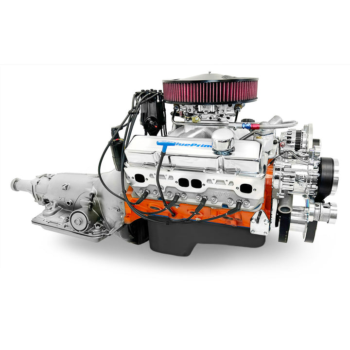 GM Small Block Compatible 427 c.i. ProSeries Engine and 700R4 Automatic Transmission - 540 Horsepower - Standard Edition Builder Series with Polished Pulley Kit - Fuel Injected