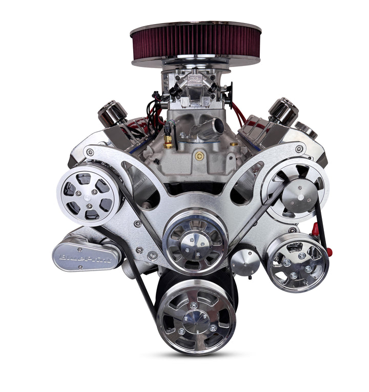 GM Big Block Compatible 598 c.i. Engine and 4L80E Automatic Transmission - 741 Horsepower - Standard Edition Builder Series - Polished Pulley Kit - Fuel Injected