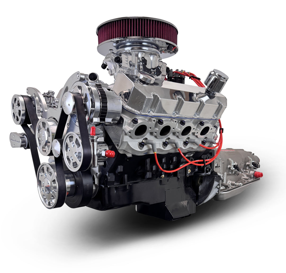 GM Big Block Compatible 598 c.i. Engine and 4L80E Automatic Transmission - 741 Horsepower - Standard Edition Builder Series - Polished Pulley Kit - Fuel Injected