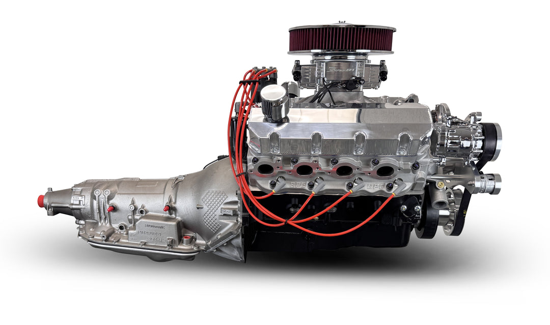 GM Big Block Compatible 598 c.i. Engine and 4L80E Automatic Transmission - 741 Horsepower - Standard Edition Builder Series - Polished Pulley Kit - Fuel Injected