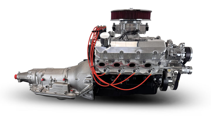 GM Big Block Compatible 598 c.i. Engine and 4L80E Automatic Transmission - 741 Horsepower - Standard Edition Builder Series - Polished Pulley Kit - Fuel Injected