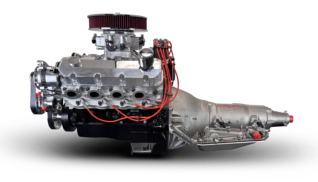 GM Big Block Compatible 598 c.i. Engine and 4L80E Automatic Transmission - 741 Horsepower - Standard Edition Builder Series - Polished Pulley Kit - Fuel Injected
