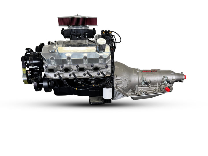 GM Big Block Compatible 598 c.i. Engine and 4L80E Automatic Transmission - 741 Horsepower - Standard Edition Builder Series - Black Pulley Kit - Fuel Injected