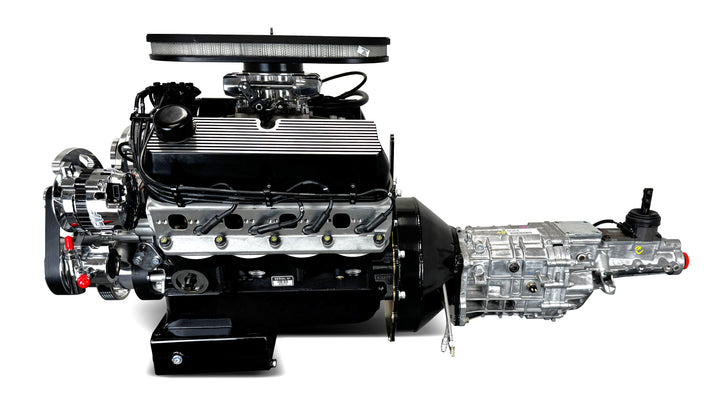 Ford Small Block Compatible 427 c.i. Engine and TKX Manual Transmission - 541 Horsepower - Cobra Edition Builder Series - Polished Pulley Kit - Fuel Injected