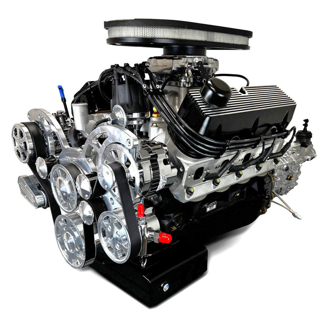 Ford Small Block Compatible 427 c.i. Engine and TKX Manual Transmission - 541 Horsepower - Cobra Edition Builder Series - Polished Pulley Kit - Fuel Injected