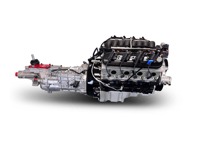 GM LS Compatible 376 c.i. Engine and T56 Manual Transmission - 530 Horsepower - Standard Edition Builder Series - Holley Terminator X EFI System