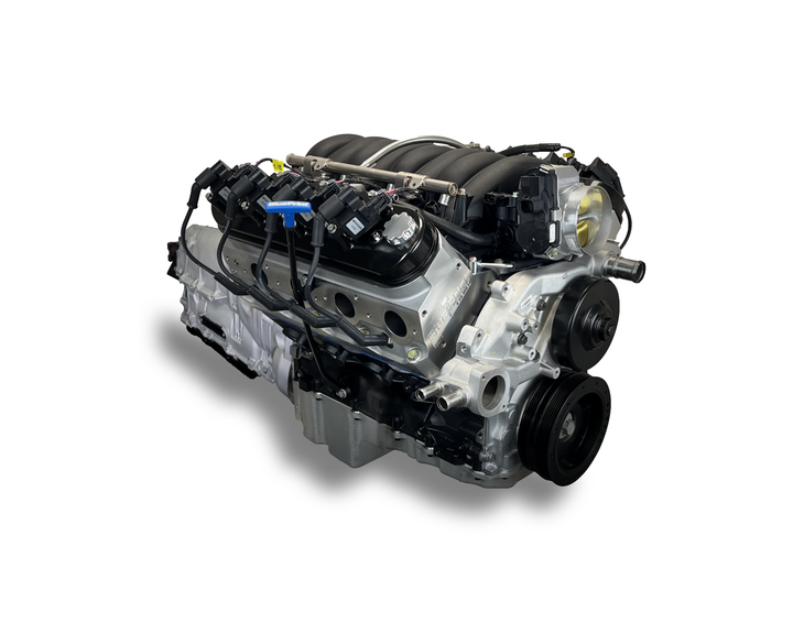 GM LS Compatible 376 c.i. Engine and ZF-8 Speed Automatic Transmission - 530 Horsepower - Standard Edition Builder Series - BluePrint Engines Calibrated ECU