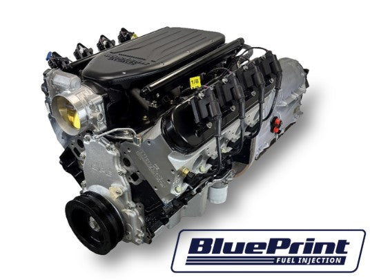 GM LS Compatible 376 c.i. Engine and ZF-8 Speed Automatic Transmission - 510 Horsepower - Standard Edition Builder Series - BluePrint Engines Calibrated ECU